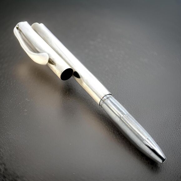 Tiffany & Co Elsa Perreti Estate Ballpoint Pen 5" Silver TIF715 - Picture 1 of 13